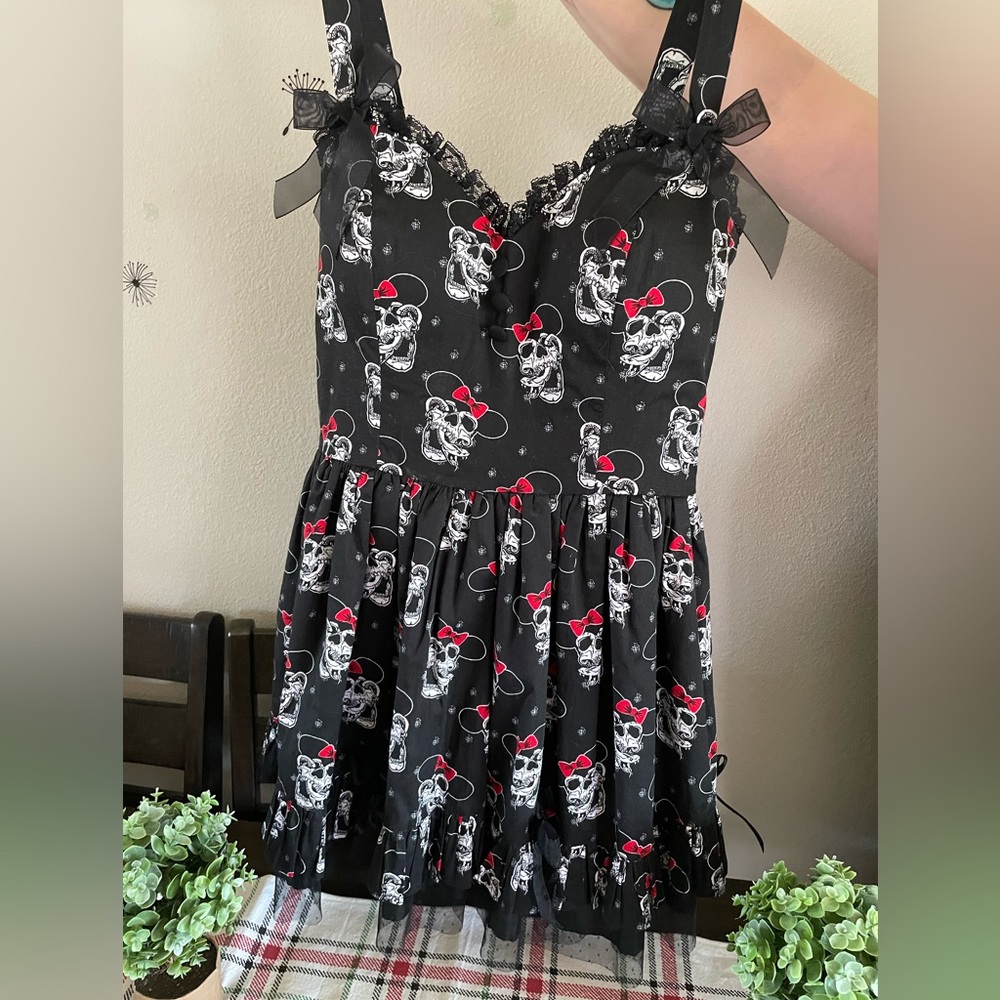 Hell Bunny Style Rockabilly Goth Dress